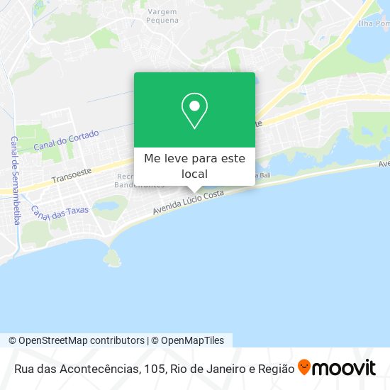 Rua das Acontecências, 105 mapa