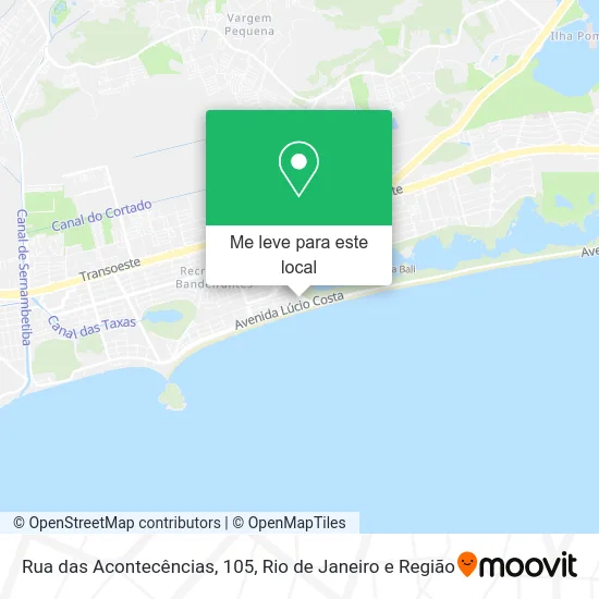 Rua das Acontecências, 105 mapa