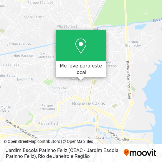 Jardim Escola Patinho Feliz mapa