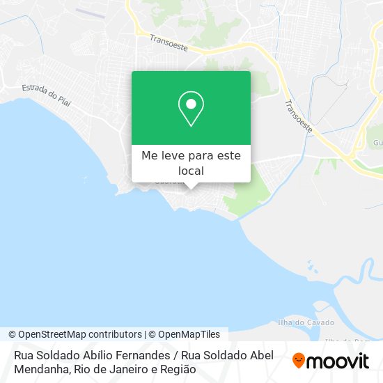 Rua Soldado Abílio Fernandes / Rua Soldado Abel Mendanha mapa