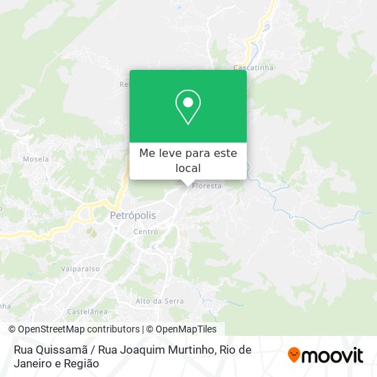 Rua Quissamã / Rua Joaquim Murtinho mapa