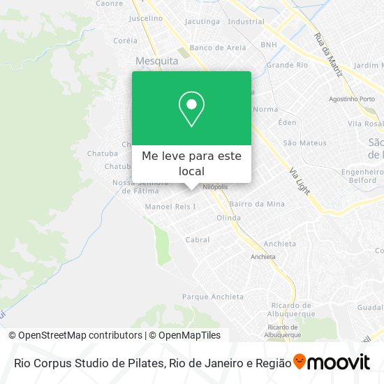 Rio Corpus Studio de Pilates mapa