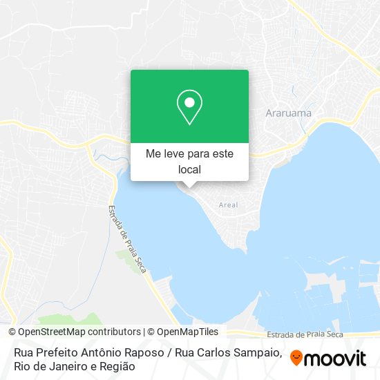 Rua Prefeito Antônio Raposo / Rua Carlos Sampaio mapa