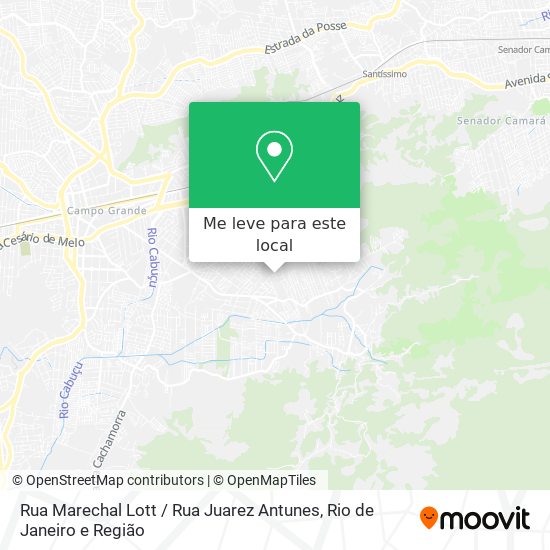 Rua Marechal Lott / Rua Juarez Antunes mapa