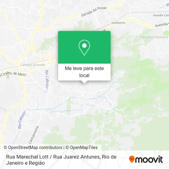 Rua Marechal Lott / Rua Juarez Antunes mapa