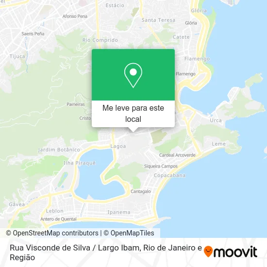 Rua Visconde de Silva / Largo Ibam mapa