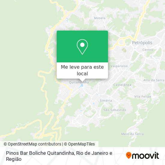 Pinos Bar Boliche Quitandinha mapa