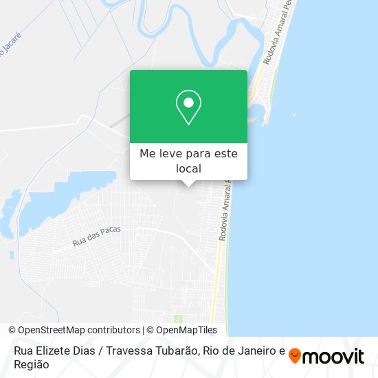 Rua Elizete Dias / Travessa Tubarão mapa