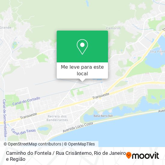 Caminho do Fontela / Rua Crisântemo mapa