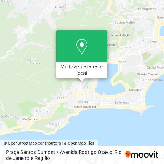 Praça Santos Dumont / Avenida Rodrigo Otávio mapa