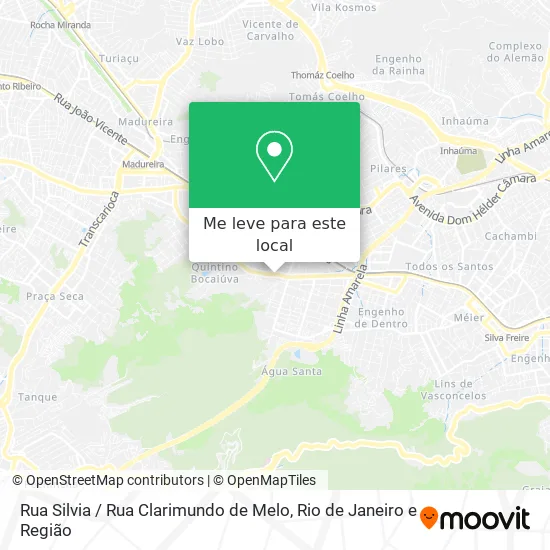 Rua Silvia / Rua Clarimundo de Melo mapa