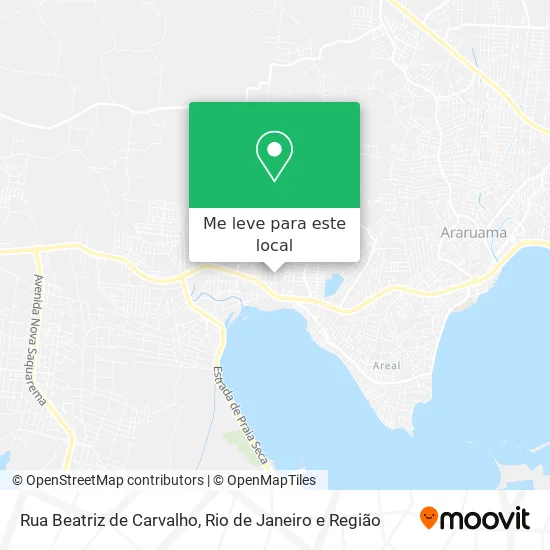 Rua Beatriz de Carvalho mapa
