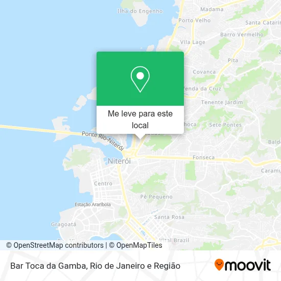 Bar Toca da Gamba mapa