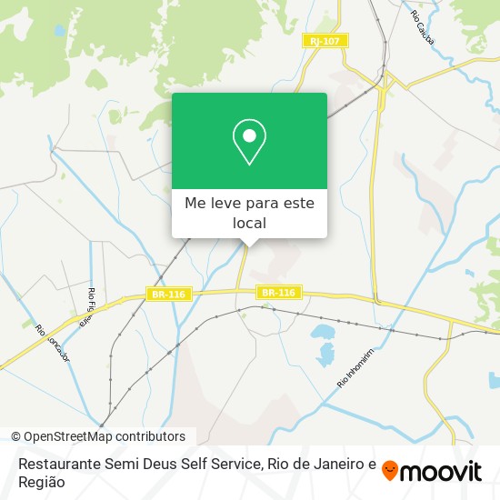 Restaurante Semi Deus Self Service mapa