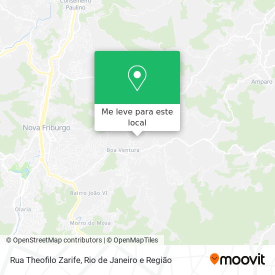 Rua Theofilo Zarife mapa