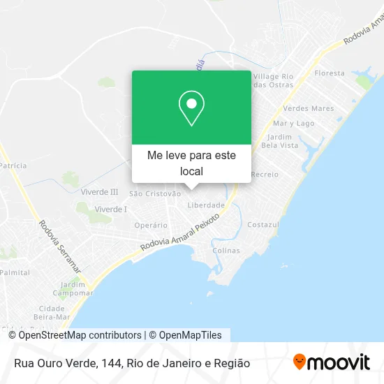 Rua Ouro Verde, 144 mapa