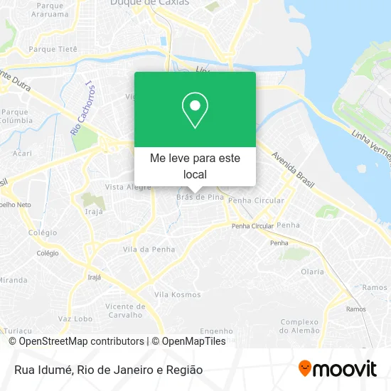 Rua Idumé mapa