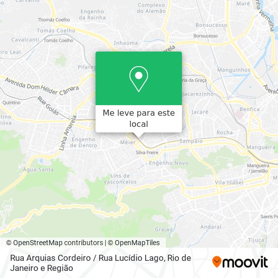 Rua Arquias Cordeiro / Rua Lucídio Lago mapa
