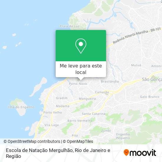 Escola de Natação Mergulhão mapa