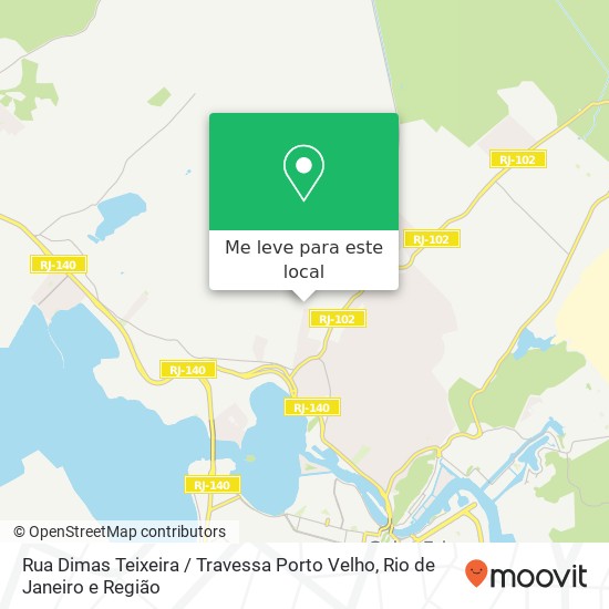 Rua Dimas Teixeira / Travessa Porto Velho mapa