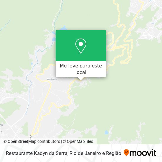 Restaurante Kadyn da Serra mapa