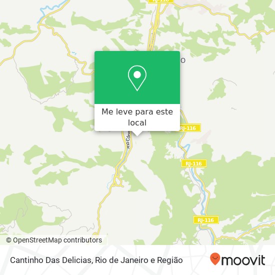 Cantinho Das Delicias mapa