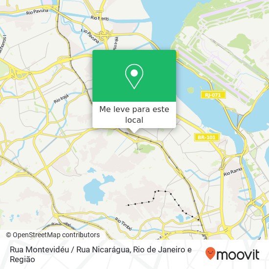 Rua Montevidéu / Rua Nicarágua mapa