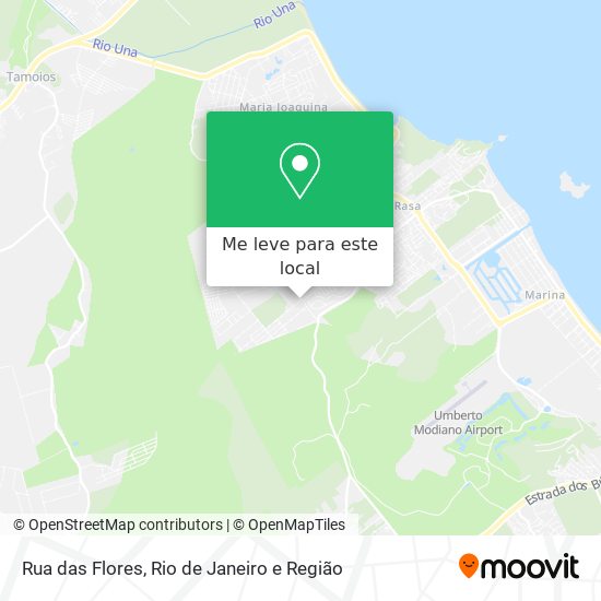 Rua das Flores mapa