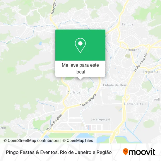 Pingo Festas & Eventos mapa