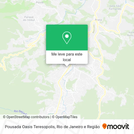 Pousada Oasis Teresopolis mapa
