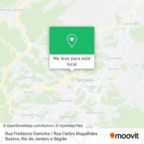 Rua Frederico Damcke / Rua Carlos Magalhães Bastos mapa