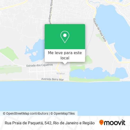 Rua Praia de Paquetá, 542 mapa