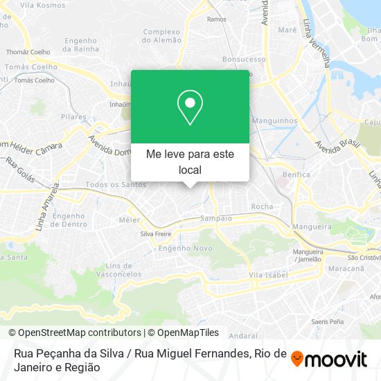 Rua Peçanha da Silva / Rua Miguel Fernandes mapa