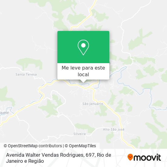 Avenida Walter Vendas Rodrigues, 697 mapa