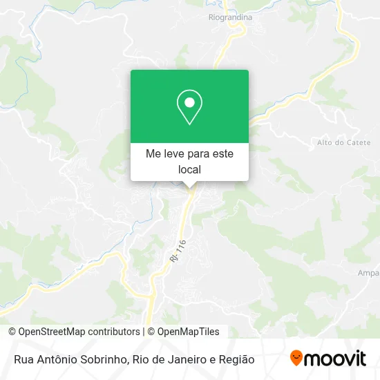 Rua Antônio Sobrinho mapa