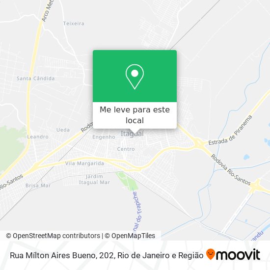 Rua Mílton Aires Bueno, 202 mapa