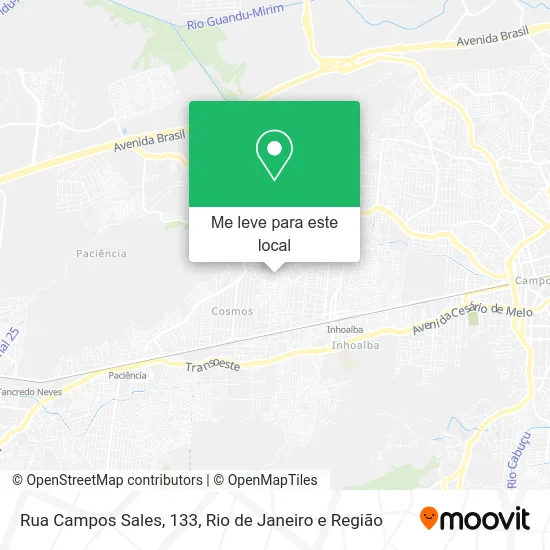 Rua Campos Sales, 133 mapa
