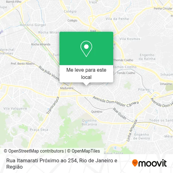 Rua Itamarati Próximo ao 254 mapa