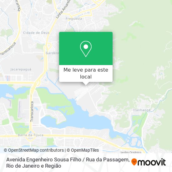 Avenida Engenheiro Sousa Filho / Rua da Passagem mapa