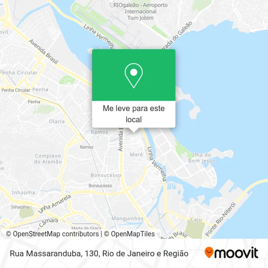 Rua Massaranduba, 130 mapa