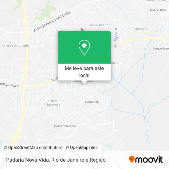 Padaria Nova Vida mapa