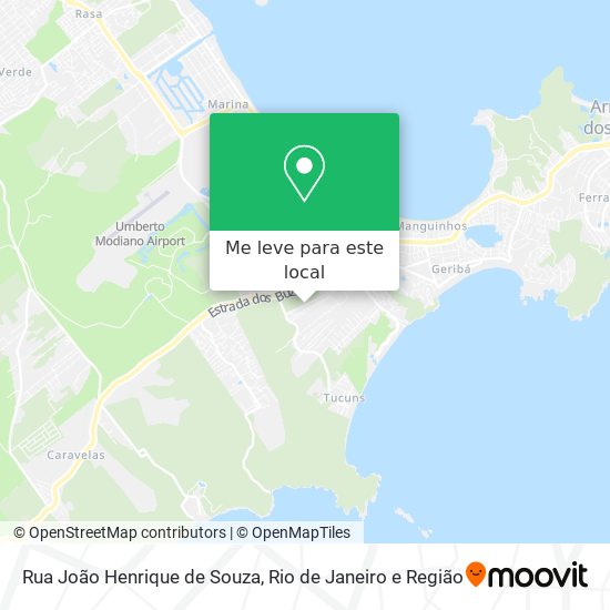 Rua João Henrique de Souza mapa