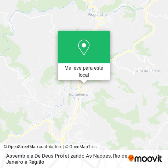 Assembleia De Deus Profetizando As Nacoes mapa