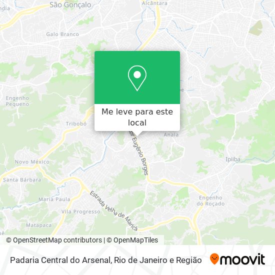 Padaria Central do Arsenal mapa