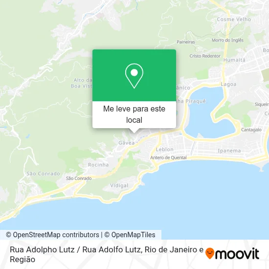 Rua Adolpho Lutz / Rua Adolfo Lutz mapa