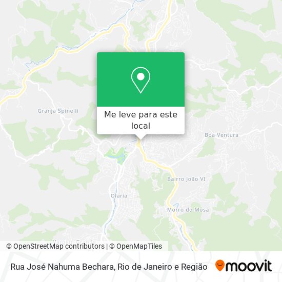 Rua José Nahuma Bechara mapa