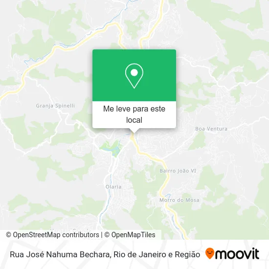 Rua José Nahuma Bechara mapa