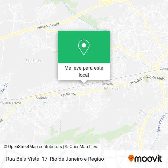 Rua Bela Vista, 17 mapa
