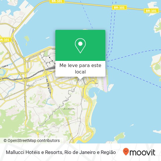 Mallucci Hotéis e Resorts mapa