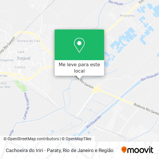 Cachoeira do Iriri - Paraty mapa